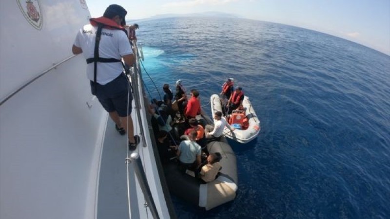 Aydın'da 46 düzensiz göçmen kurtarıldı