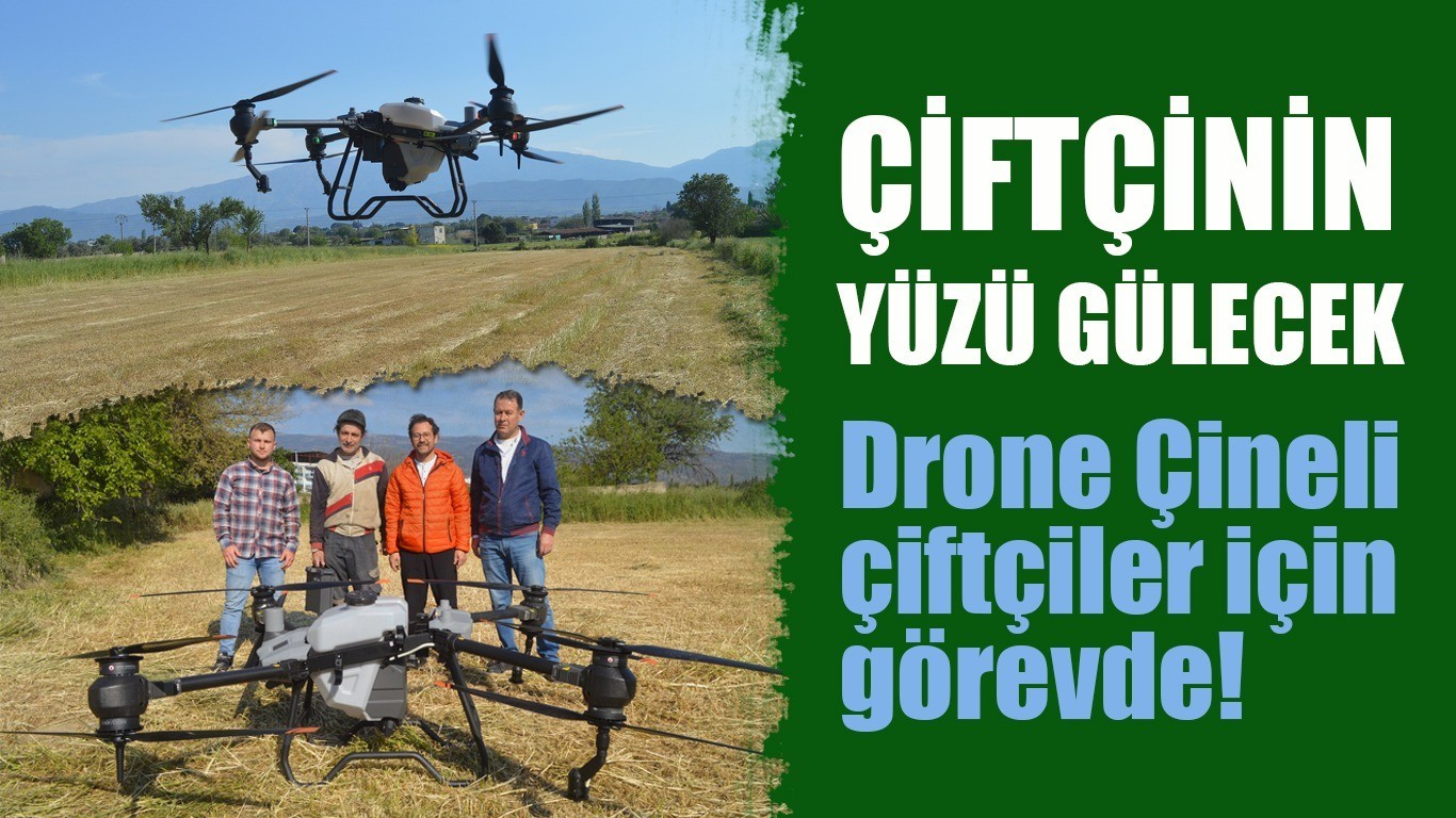 ÇİNE'DE DRONE İLE İLAÇLAMA DÖNEMİ BAŞLADI