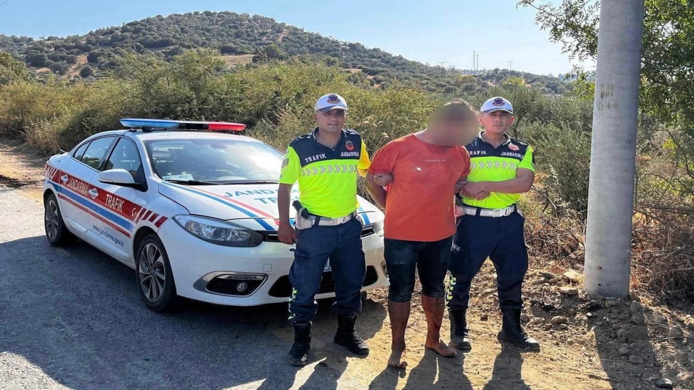 JANDARMADAN KAÇAMADI TUTUKLANARAK CEZAEVİNE GÖNDERİLDİ