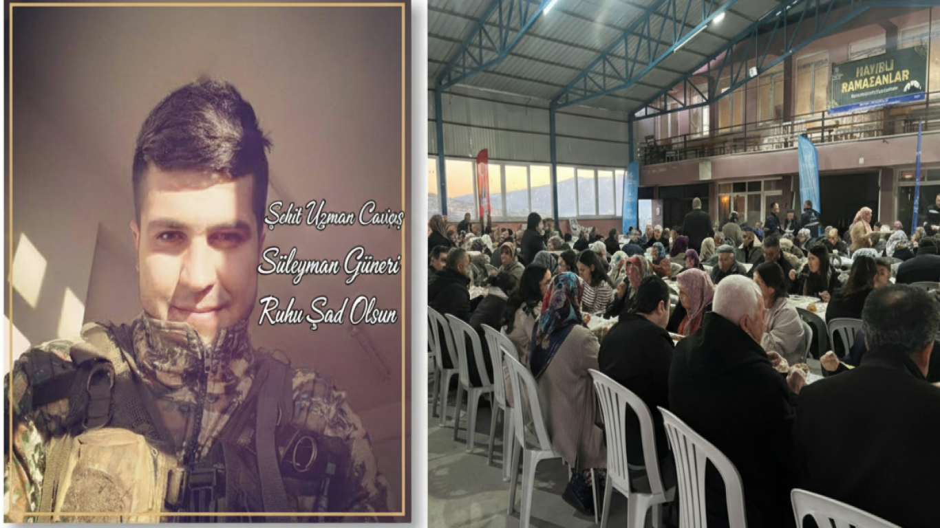 Çine'de Vefa ve Bereket Aynı Sofrada: Mutaflar’da Şehidimizin Gölgesinde İlk İftar