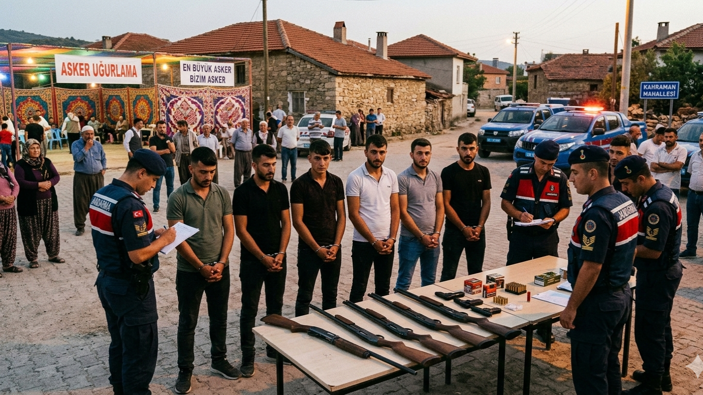 Çine’de Asker Eğlencesine Jandarma Baskını: 7 Gözaltı