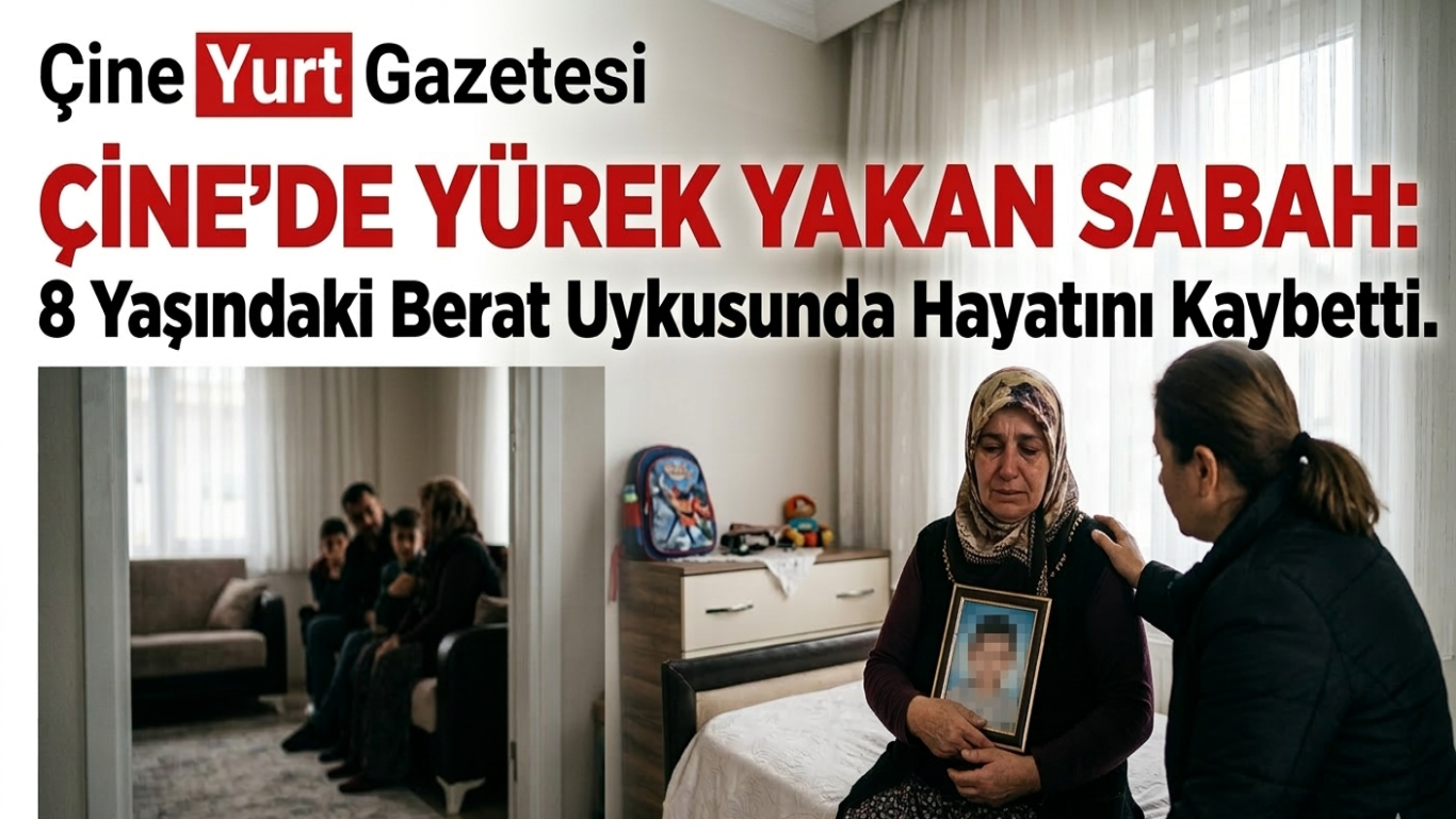 Çine’de Acı Sabah: 8 Yaşındaki Berat Yatağında Ölü Bulundu