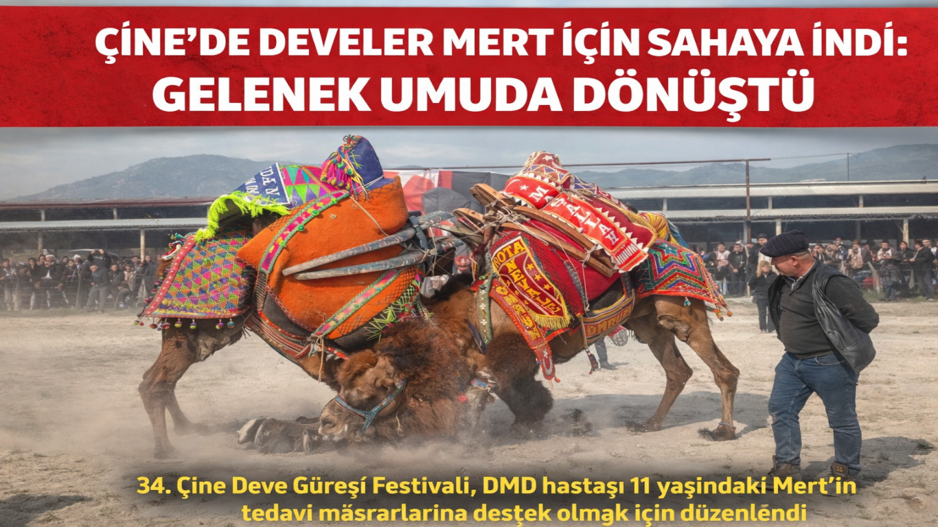 Çine’de Develer Mert İçin Sahaya İndi: Gelenek Umuda Dönüştü