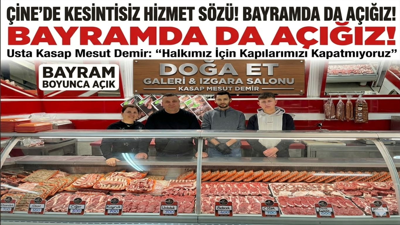KASAP MESUT DEMİR’DEN BAYRAM SÖZÜ: SOFRALARINIZ ETİZ, ÇİNE HİZMETSİZ KALMAYACAK!