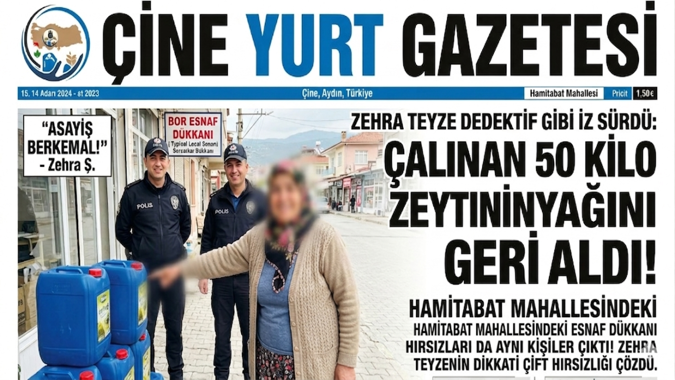 Çine Hamitabat’ta Film Gibi Olay: 50 Kilo Zeytinyağı İçin Dedektifliğe Soyundu İki Hırsızlık Vakası Çözüldü