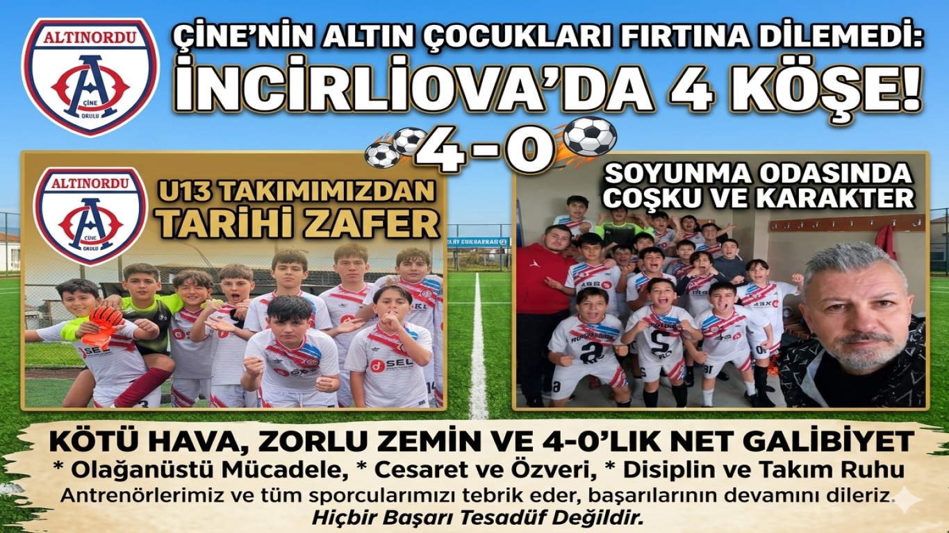 ÇİNE’NİN ALTIN ÇOCUKLARI FIRTINA DİNLEMEDİ: İNCİRLİOVA'DA 4 KÖŞE