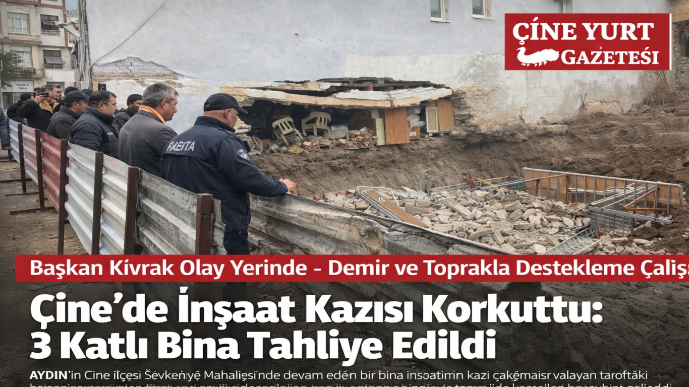 Çine’de Korkutan Görüntüler: 3 Katlı Bina Tahliye Edildi