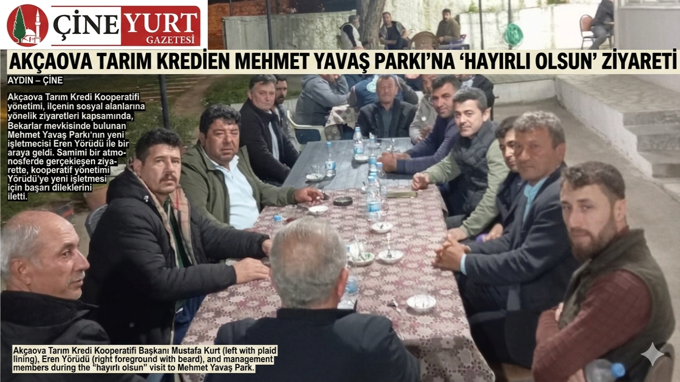 Akçaova Tarım Kredi’den Mehmet Yavaş Parkı’na Hayırlı Olsun Ziyareti