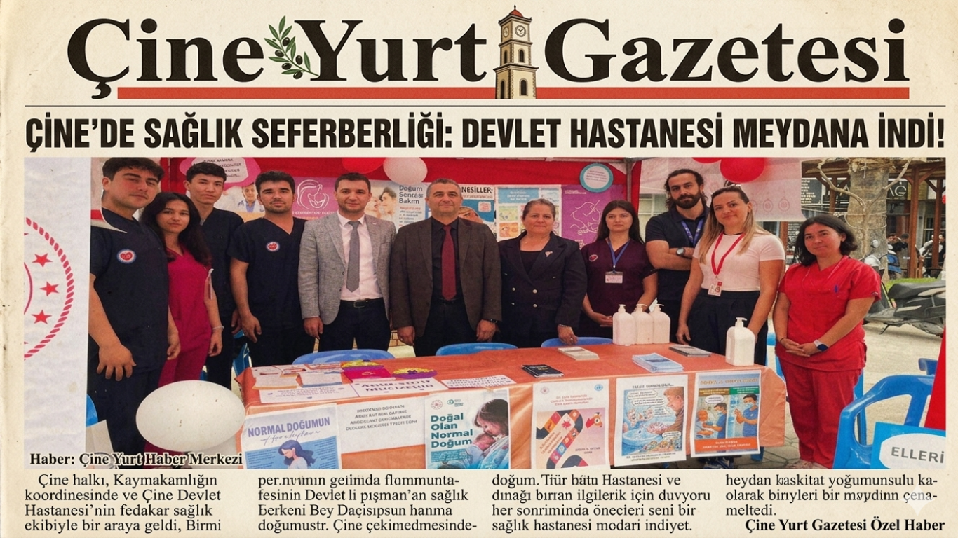 Çine Devlet Hastanesi’nden Hükümet Meydanı’nda Önemli Etkinlik: Sağlık İçin Meydandayız!