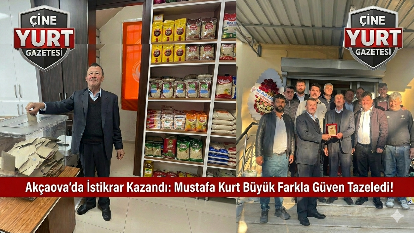 Akçaova’da İstikrar Kazandı: Mustafa Kurt Büyük Farkla Güven Tazeledi!