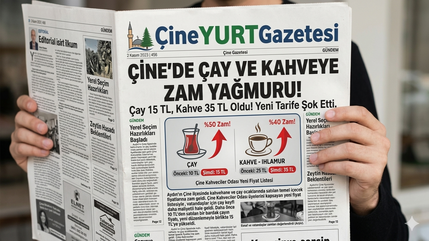 Çine'de Çay ve Kahve Fiyatlarına Zam: Yeni Tarifeler Belli Oldu