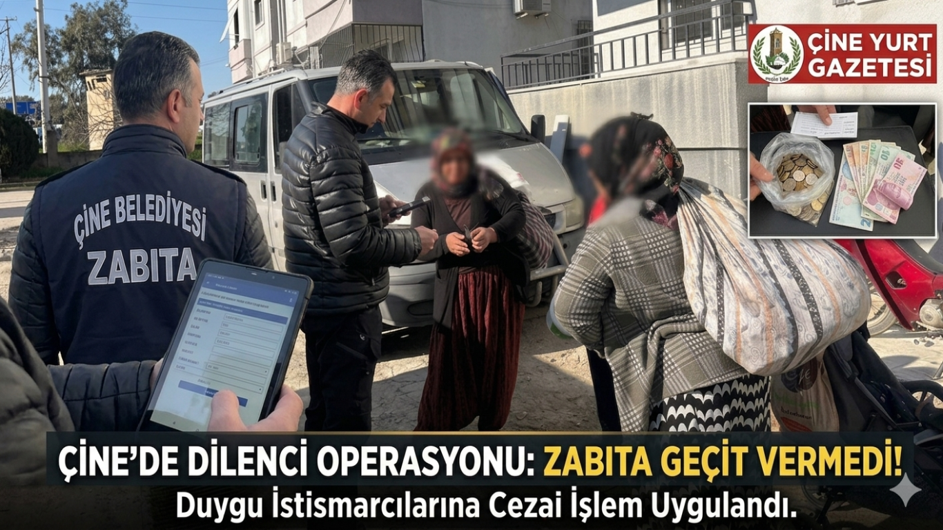 Çine’de Huzur Operasyonu: Zabıta Dilencilere Göz Açtırmıyor!