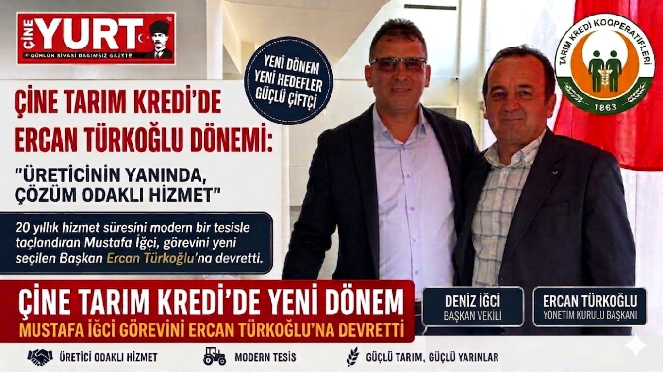 Çine Tarım Kredi’de Yeni Dönem: Ercan Türkoğlu ve Deniz İğci Dönemi
