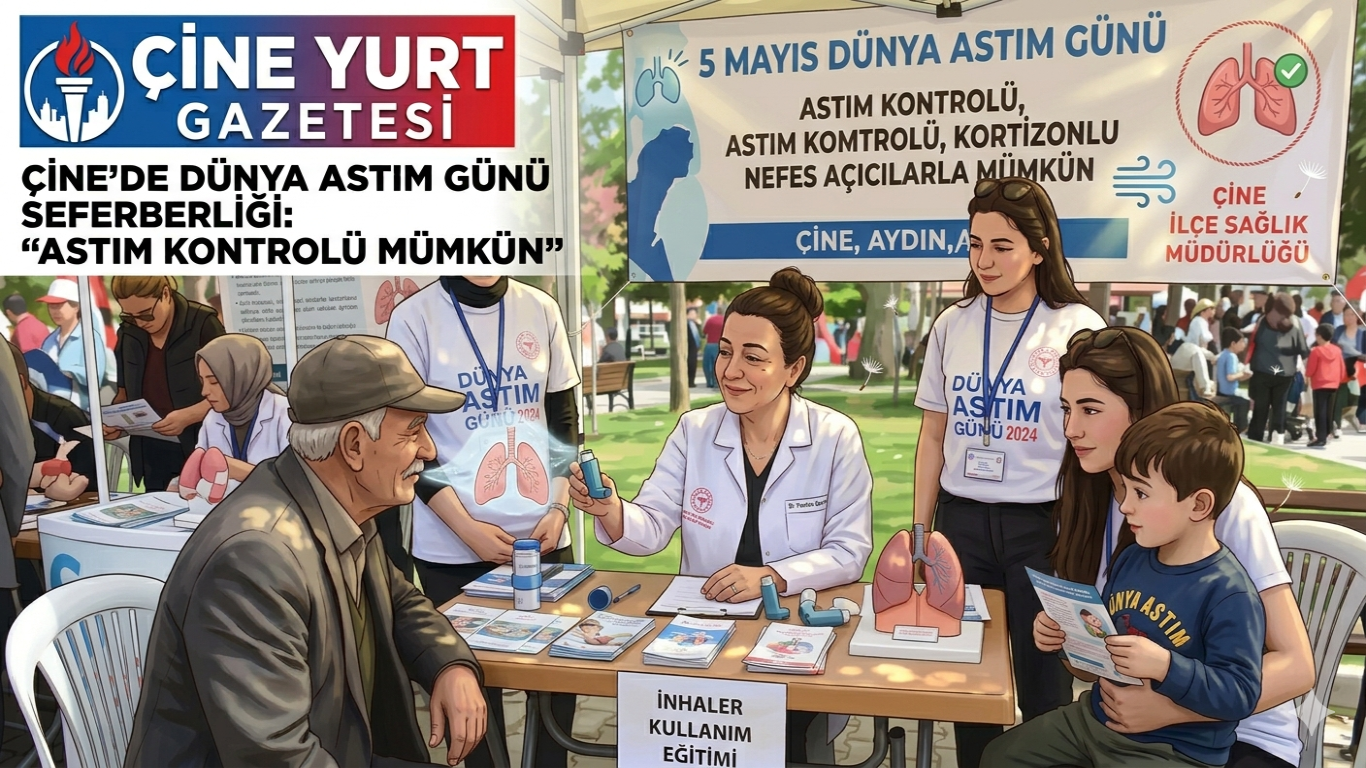 Çine’de Dünya Astım Günü Seferberliği: Astım Kontrolü Mümkün