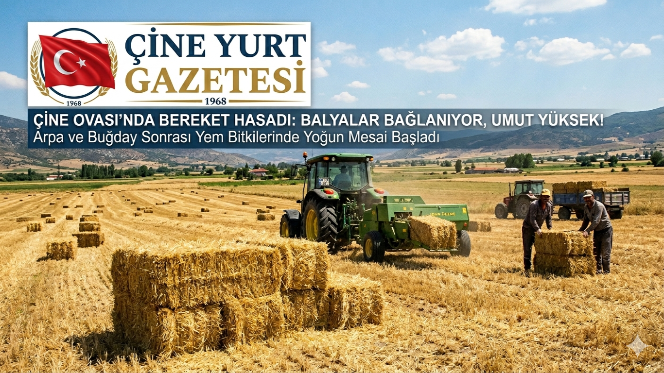 ÇİNE’DE HASAT VAKTİ: Ovadaki Bereket Ambarlara Taşıyor!