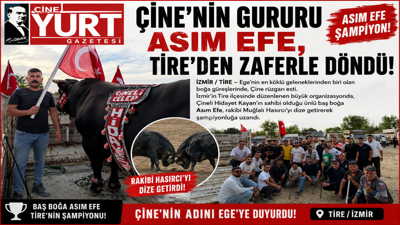 Çine’nin Gururu Asım Efe, Tire’den Zaferle Döndü!