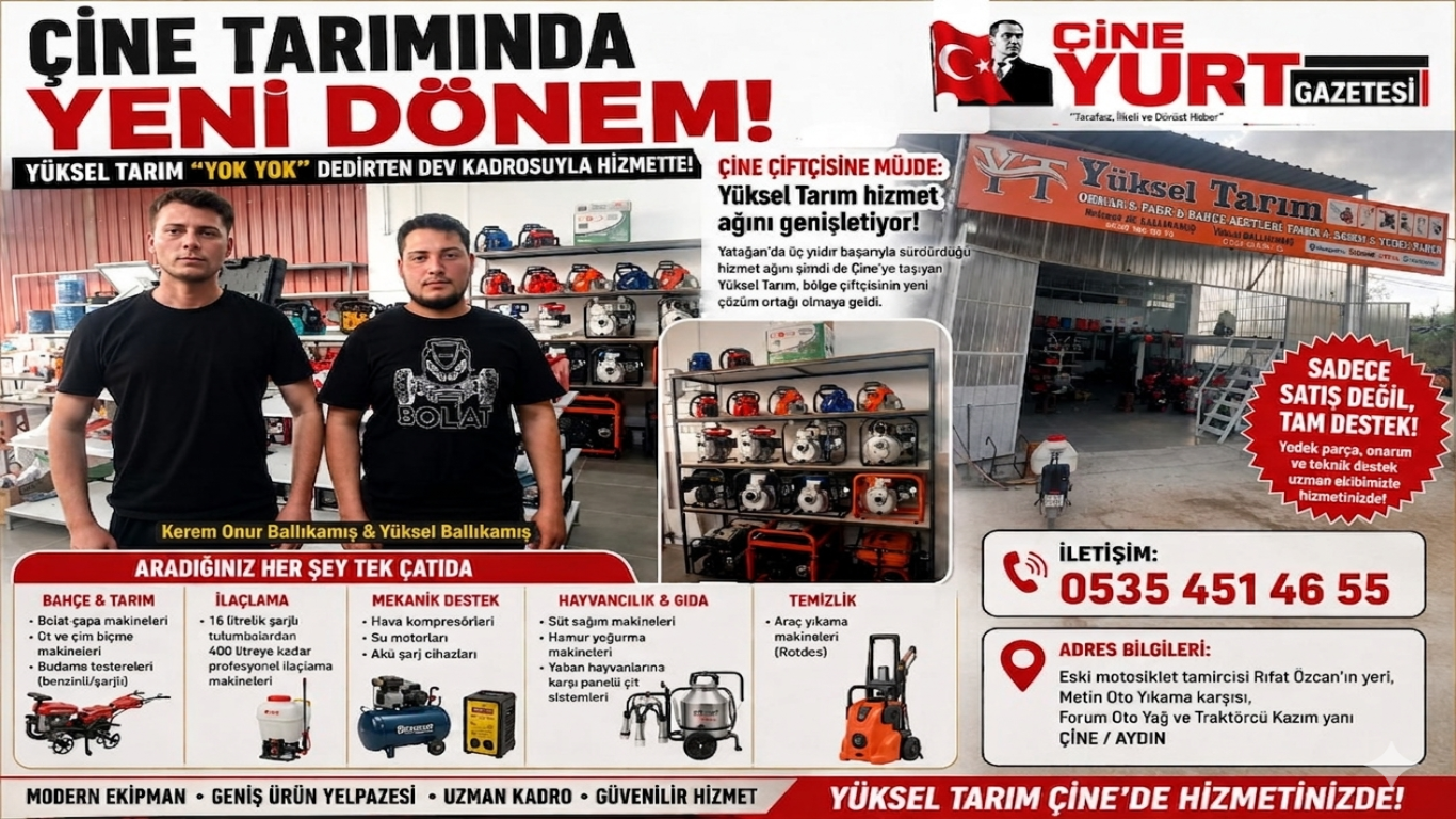 Çine Tarımında Yeni Dönem: Yüksel Tarım Yok Yok Dedirten Dev Kadrosuyla Hizmette!