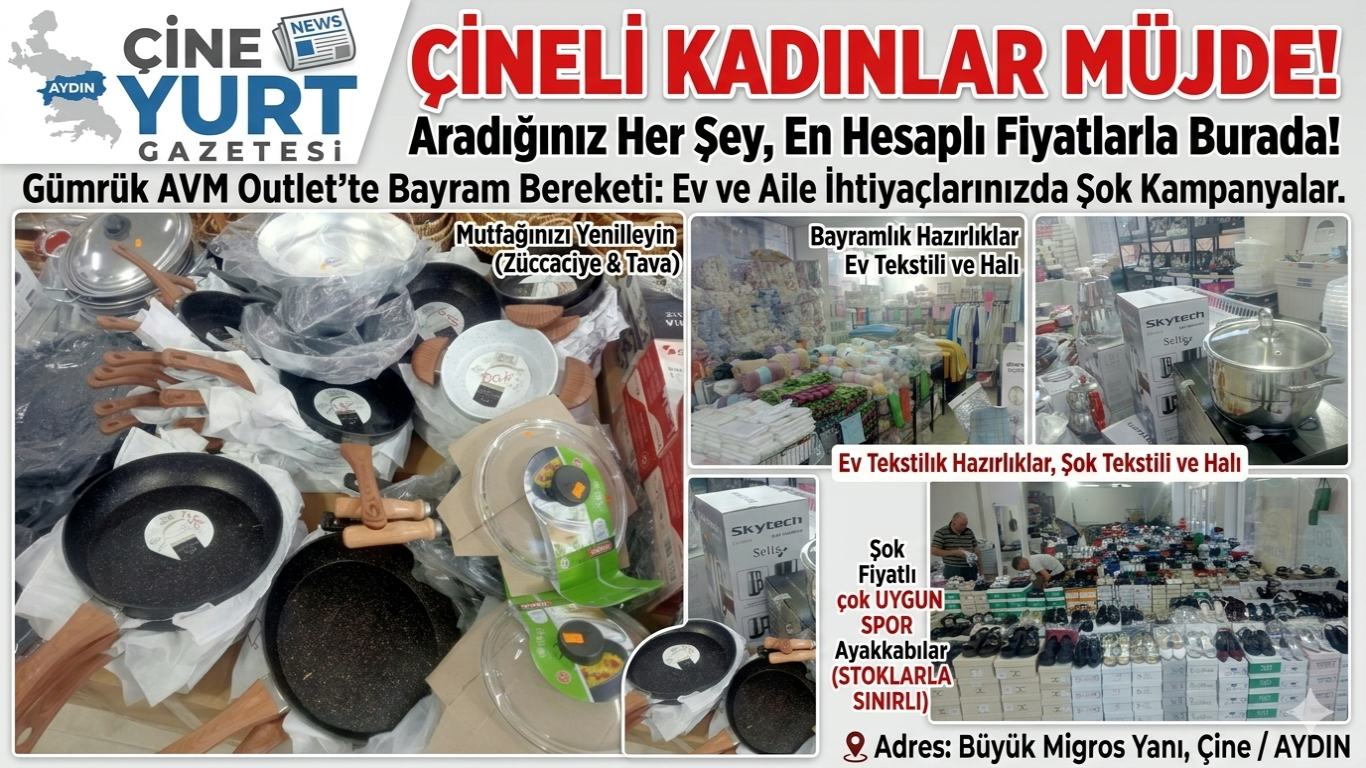 ÇİNELİ KADINLAR MÜJDE! Aradığınız Her Şey, En Hesaplı Fiyatlarla Burada!