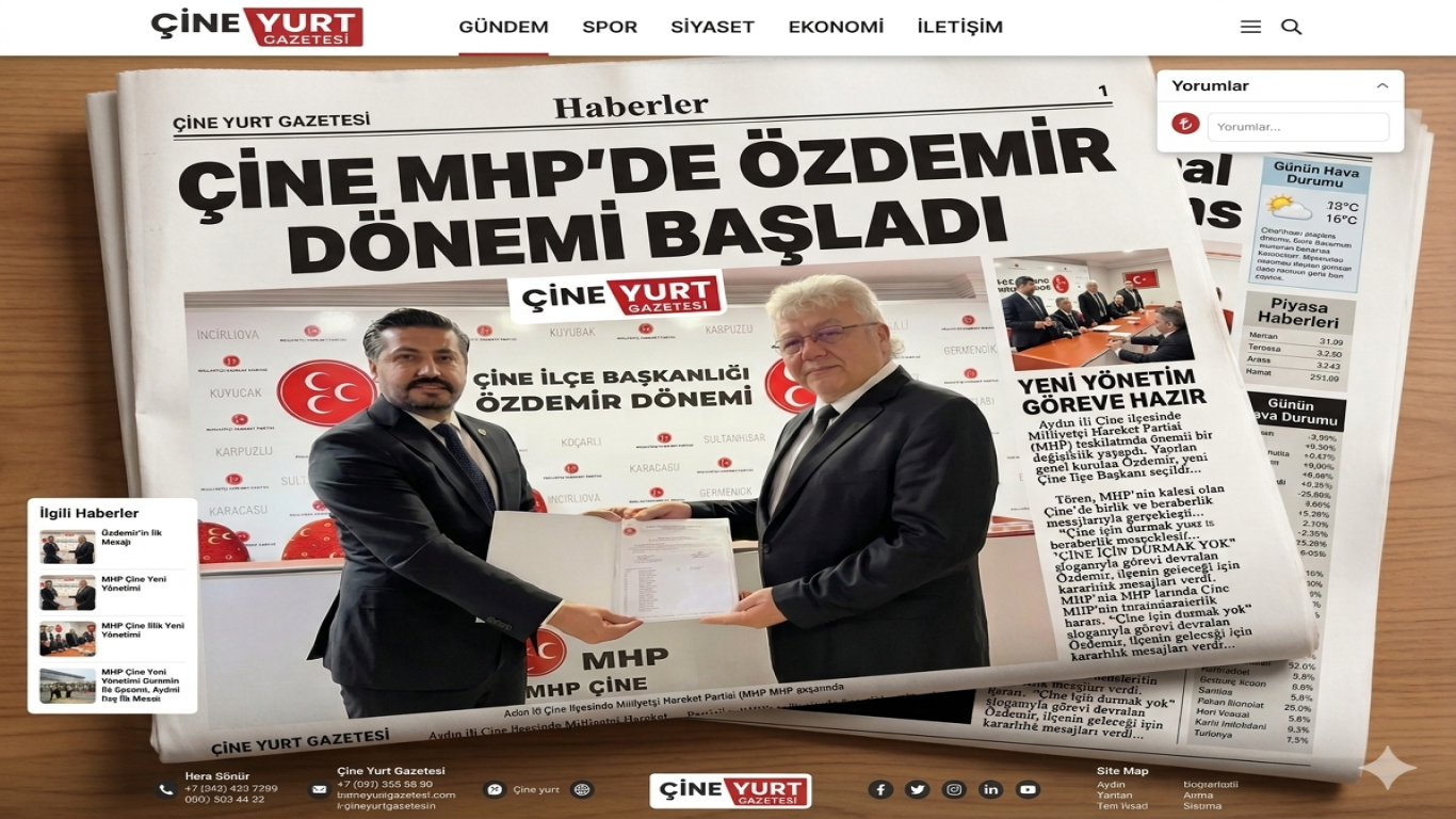 Çine MHP’de Özdemir Dönemi: Çine İçin Durmak Yok