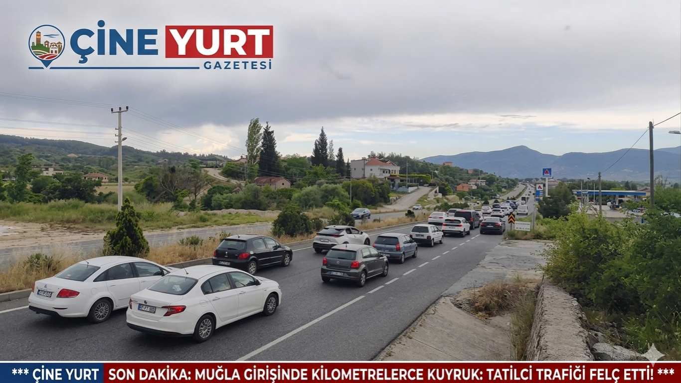 Muğla Yollarında Bayram Yoğunluğu: Araç Kuyruğu 22 Kilometreyi Buldu