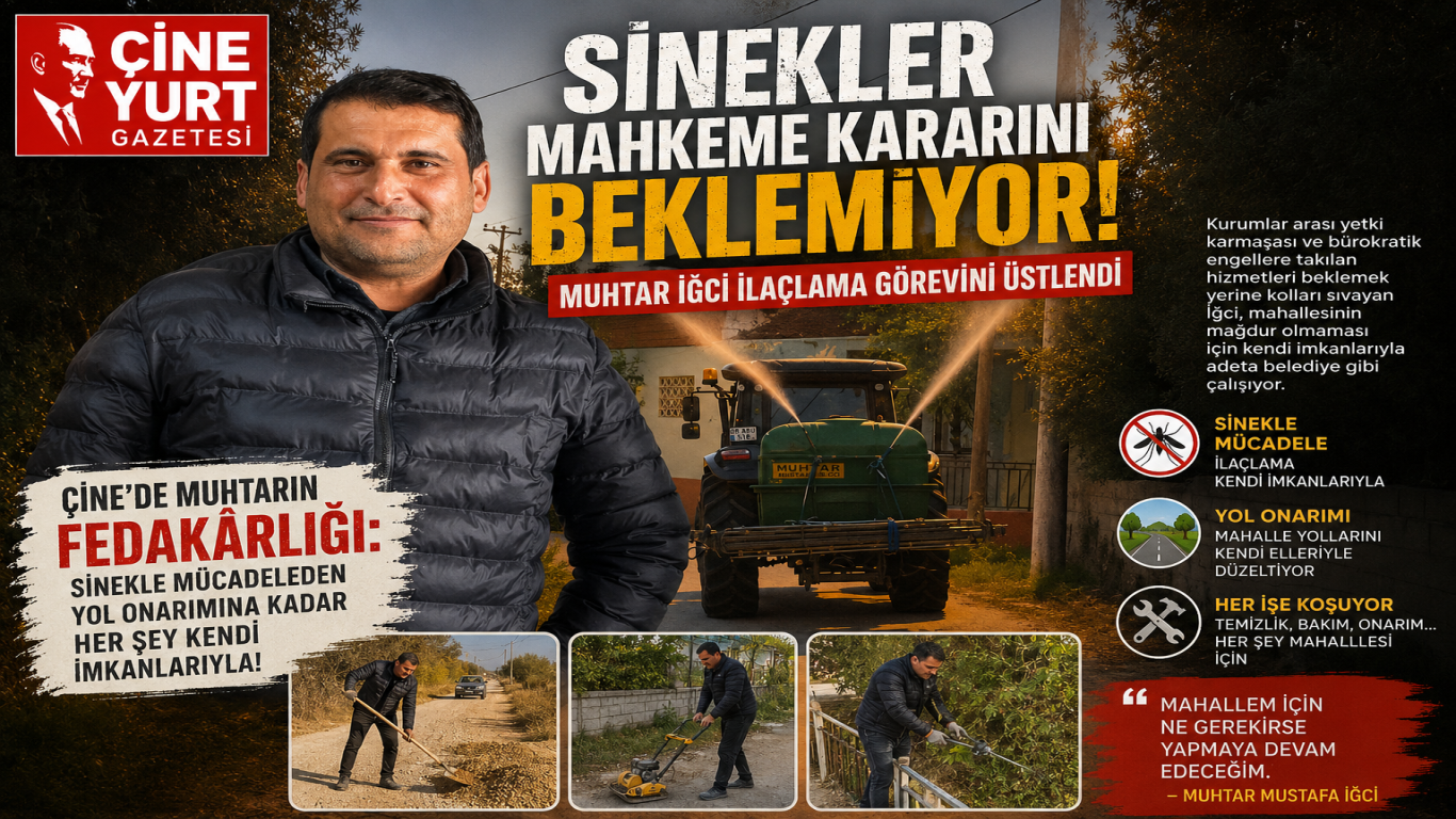 Muhtar İğci: Sinekler Mahkeme Kararını Beklemiyor! Muhtar İğci İlaçlama Görevini Üstlendi