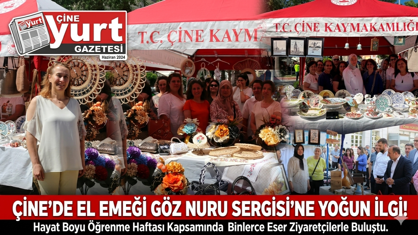 Çine’de El Emeği Göz Nuru Ürünler Hayat Boyu Öğrenme Haftası ile Görücüye Çıktı