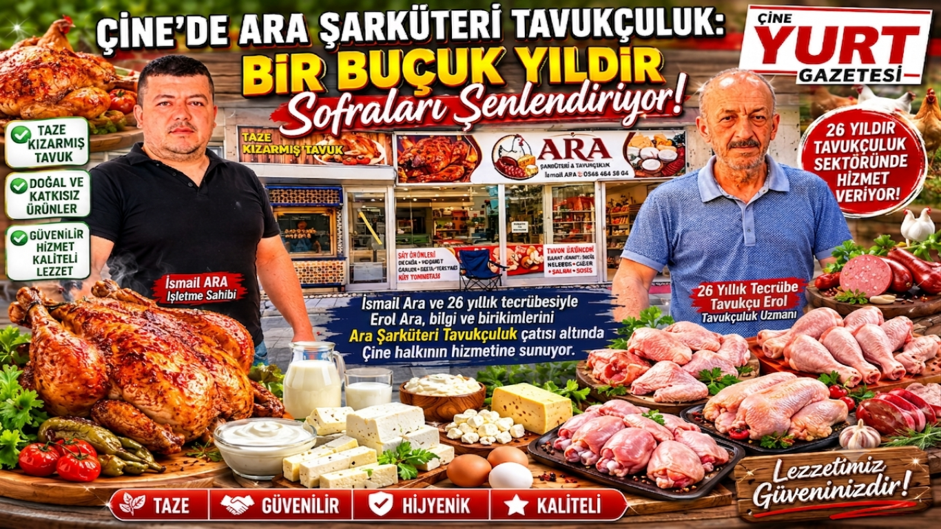 Çine'de Ara Şarküteri Tavukçuluk: Bir Buçuk Yıldır Sofraları Şenlendiriyor!