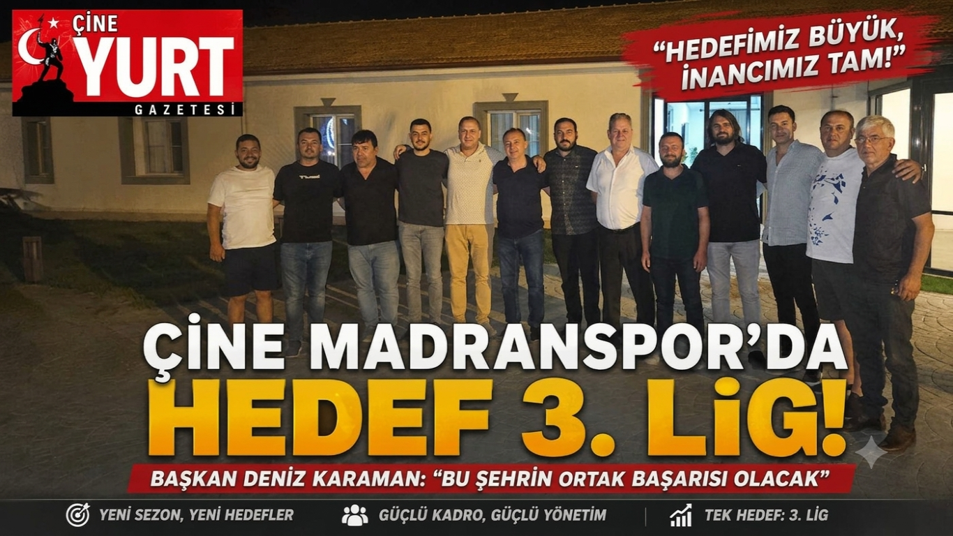 Çine Madranspor’da Hedef 3. Lig: Bu Şehrin Ortak Başarısı Olacak