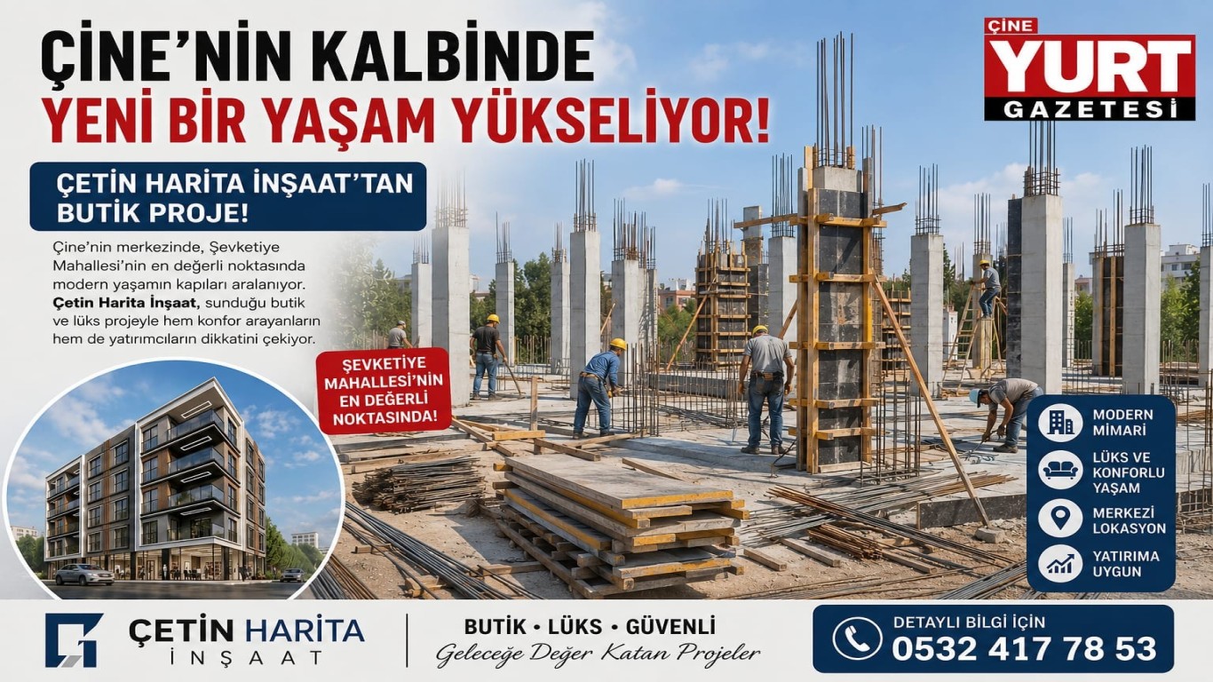 Çine’nin Kalbinde Yeni Bir Yaşam Yükseliyor: Çetin Harita İnşaat’tan Butik Proje!