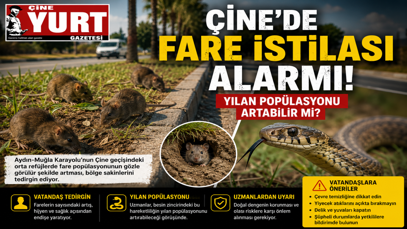 Çine’de Fare İstilası Alarmı: Yılan Popülasyonu Artabilir mi?
