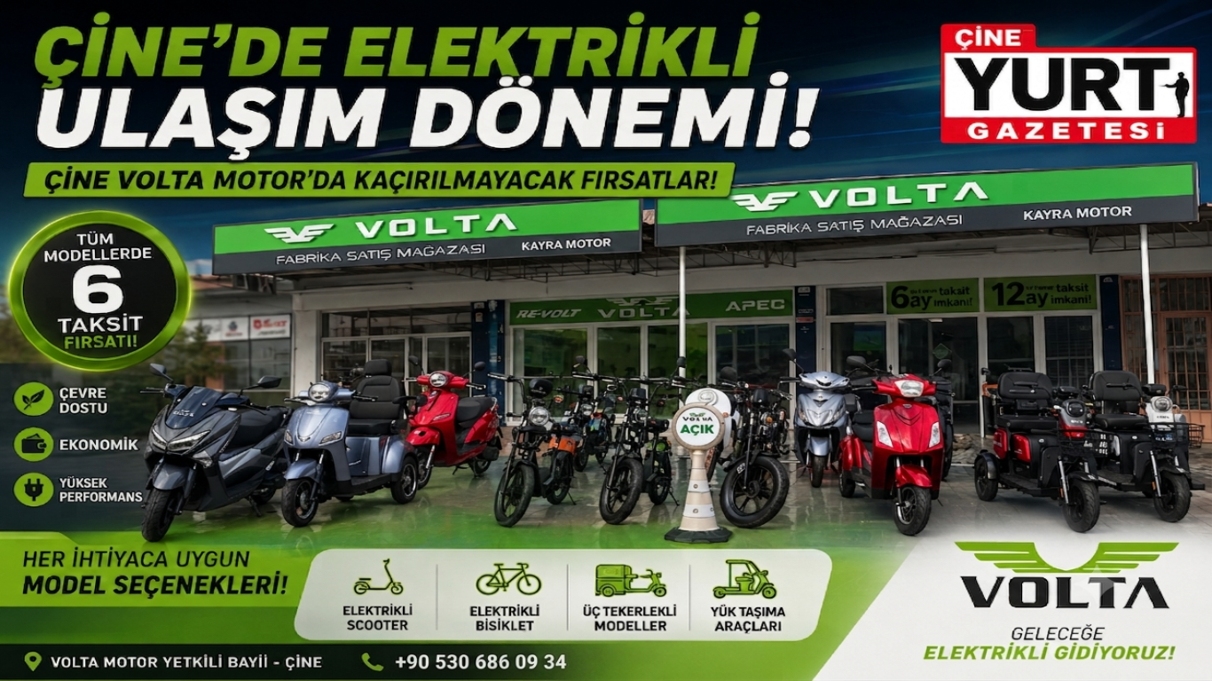 Çine’de Elektrikli Ulaşım Dönemi: Volta Motor’da Kaçırılmayacak Fırsatlar!