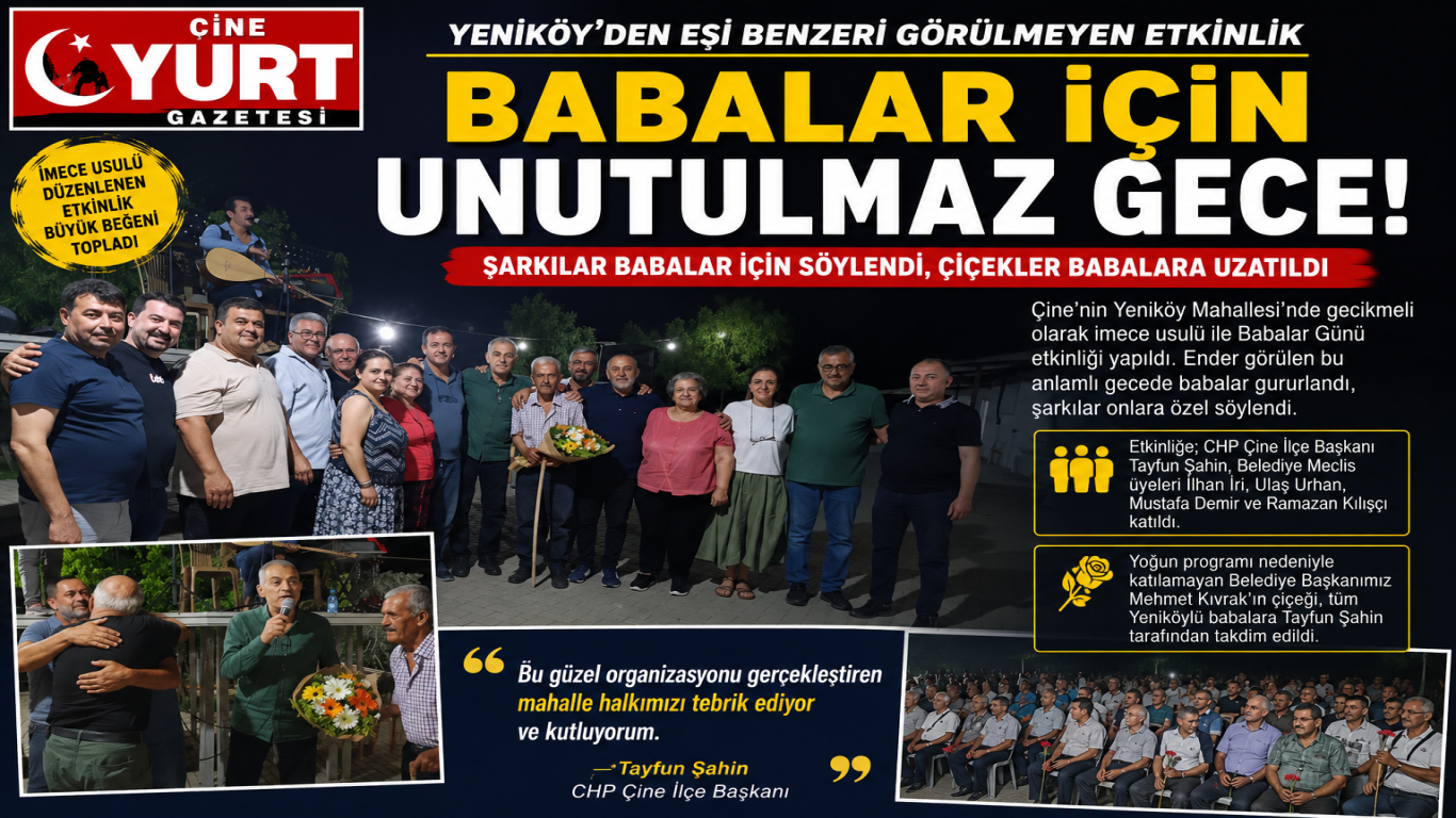 Başka Yerde Yok! Yeniköy'de Babalar İçin İmeceyle Unutulmaz Gece