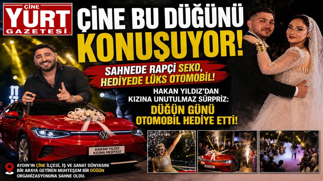 Çine Bu Düğünü Konuşuyor: Sahnede Rapçi Seko, Hediyede Lüks Otomobil!